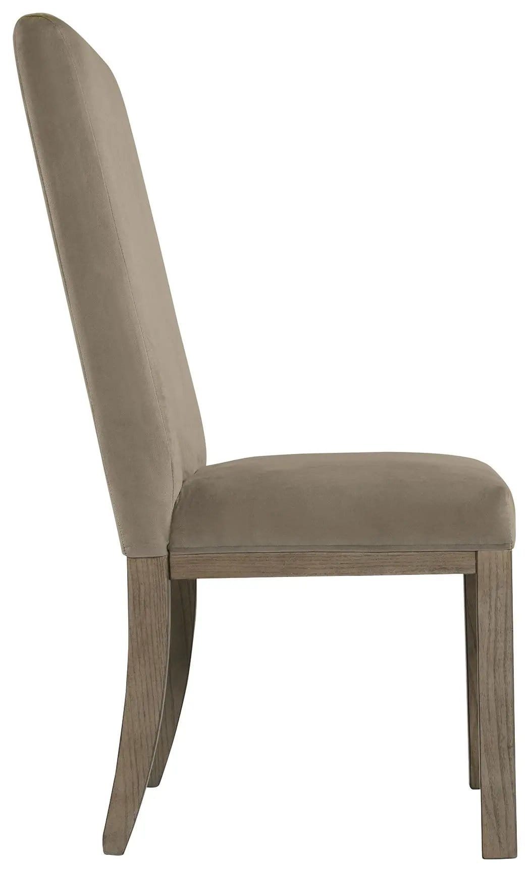 Chrestner Dining UPH Side Chair (Set of 2) | 20.5 x 23.5 x 39.5 in | Dining Room Furniture | Gray / Brown