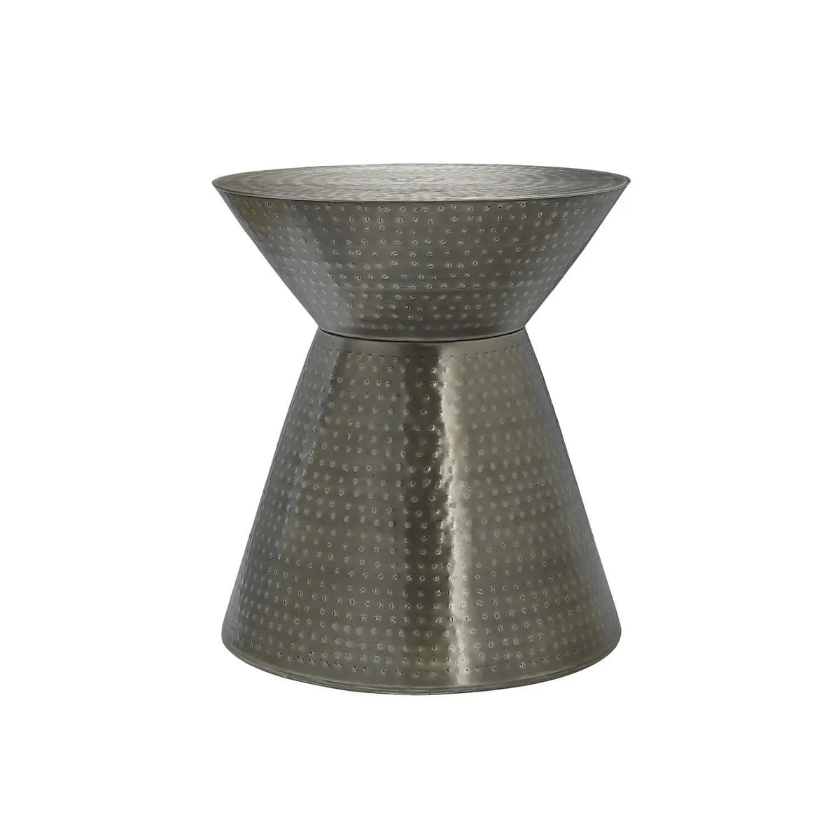 Drum Accent Side Table, Contemporary & Modern Elegant Design | 2 Pieces | Metal | Living Room