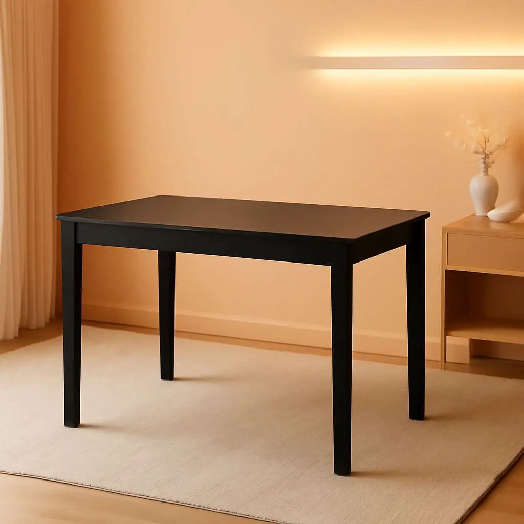 Kimonte Black Dining Room Table Rectangular Contemporary from PriceLows™