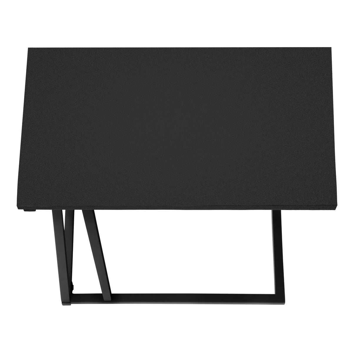 C-Shaped Accent Table | Slide-Under Base | Rectangular Tabletop | Sturdy And Lightweight