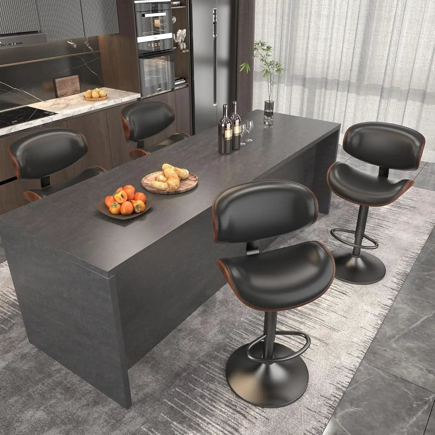 Mid Century Modern Bar Stools Set of Three from PriceLows™