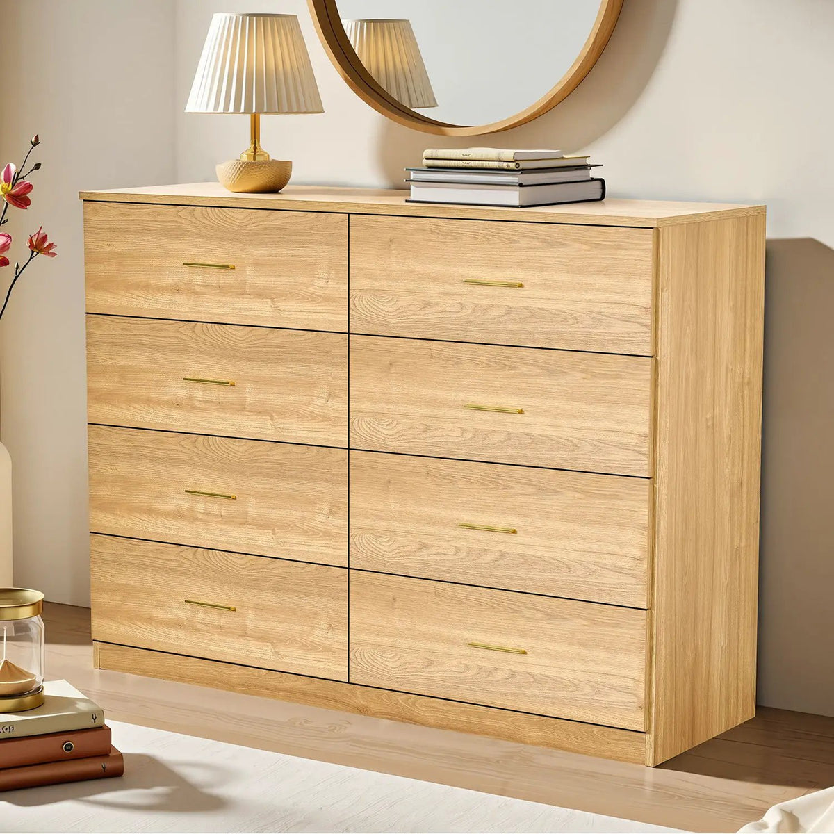 Modern Bedroom Dresser | Engineered Wood | Spacious Drawers