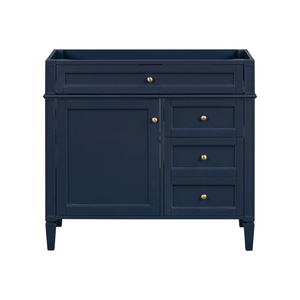 Bathroom Vanity | 3 Drawers | Blue Finish | Tip Out