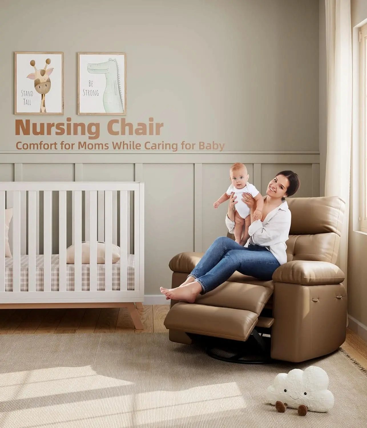 Power Swivel Massage Recliner With Heat And Vibration from PriceLows™