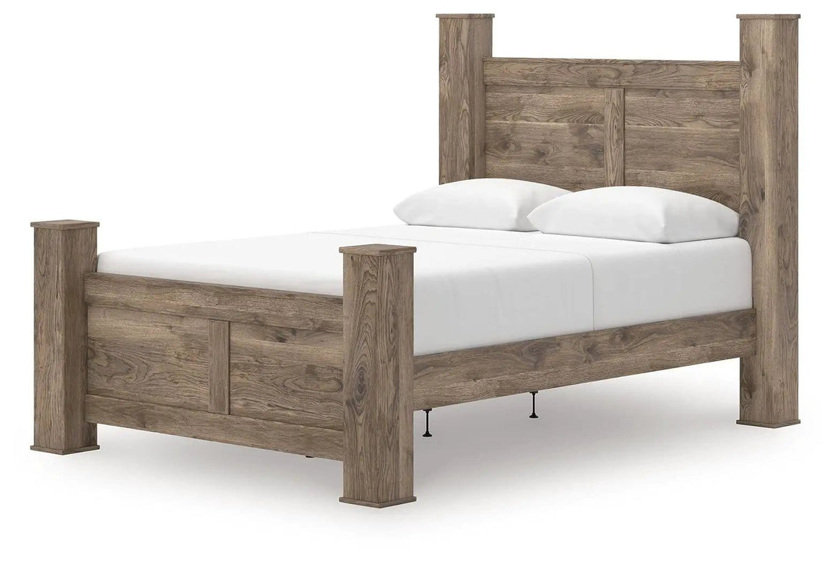 Rusticott Poster Bed | 2 Pieces | Bedroom Furniture | Bedroom