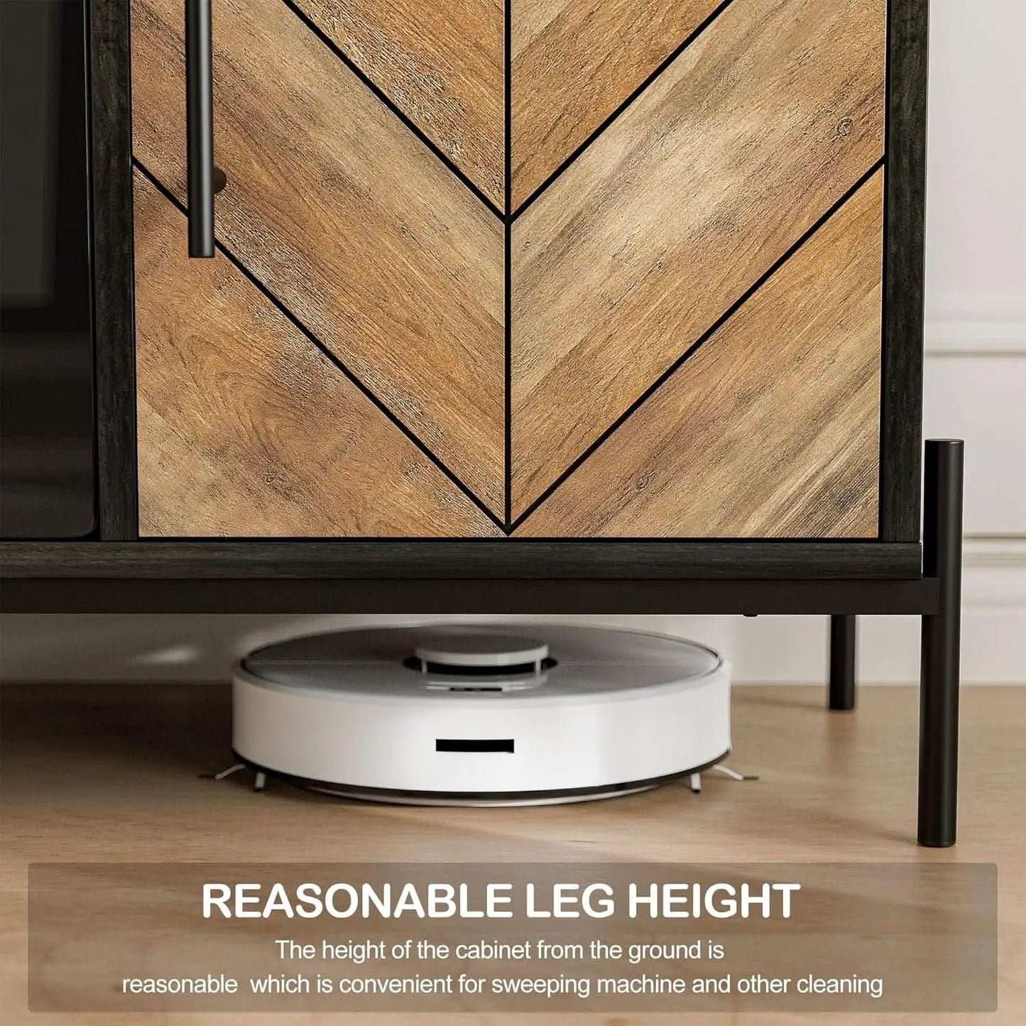 68 Inch TV Stand With 36 Inch Electric Fireplace Heater from PriceLows™