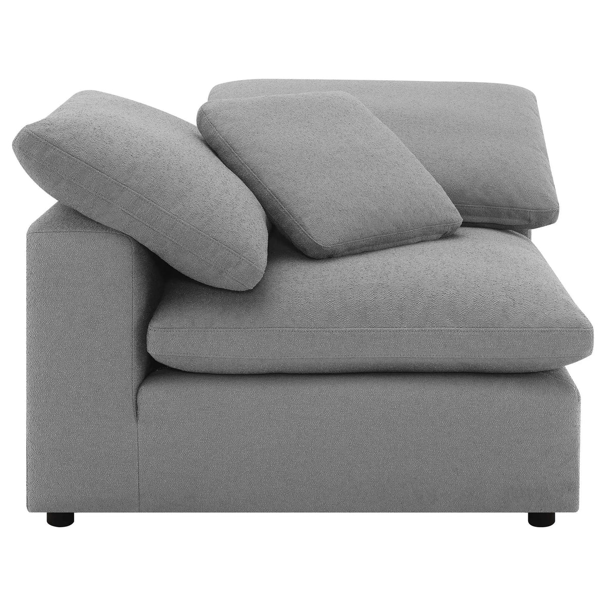 Raleigh 5-piece Boucle Upholstered Modular Sectional | 5-Piece Set | Boucle & Fabric | Grey