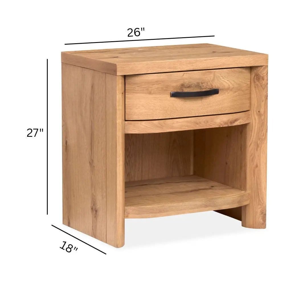 Laramie Nightstand Nightstands w/ Charging Station | 2 Pieces | Bedroom Furniture | Bedroom