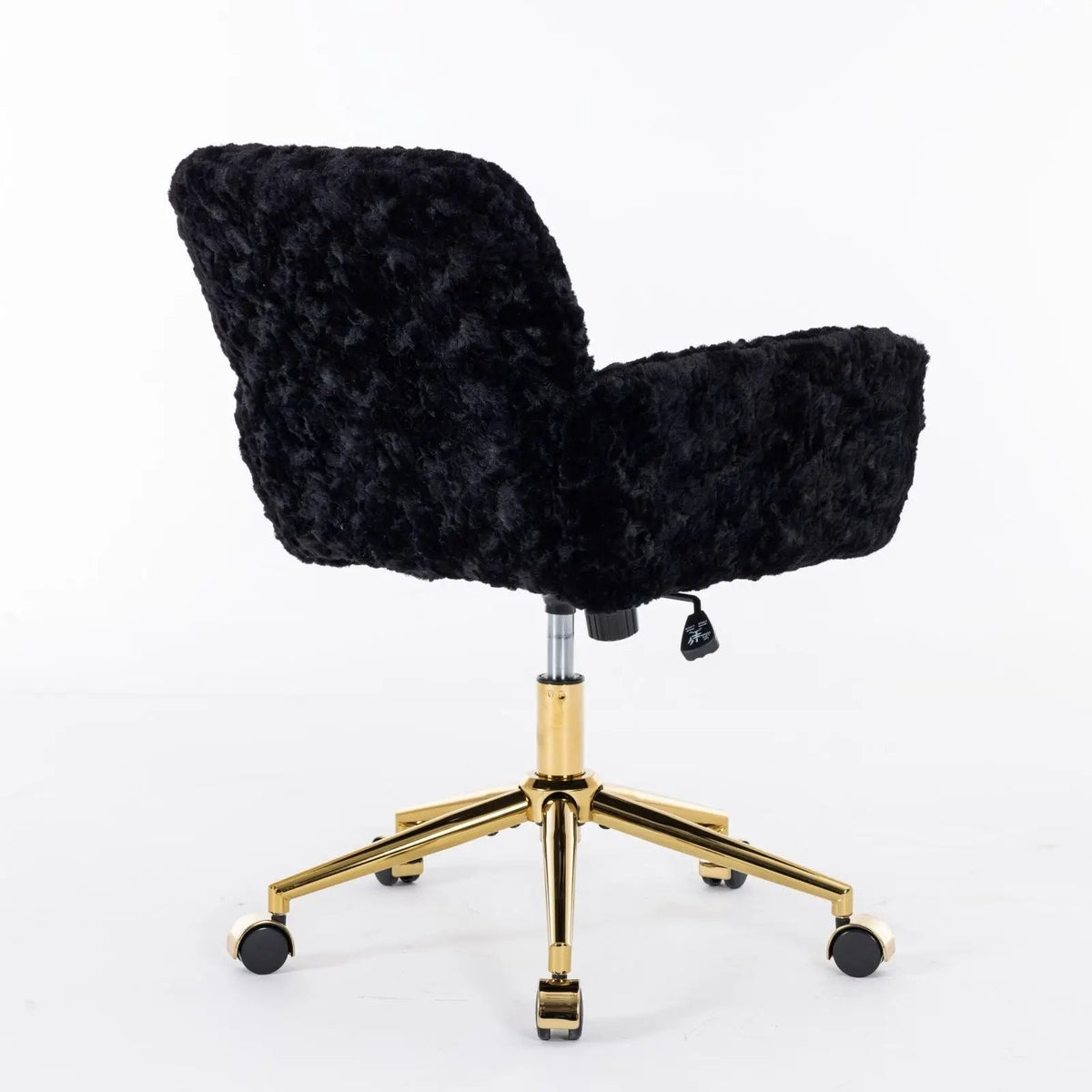Office Chair | Adjustable Height | Reclining Faux Fur Seat | Large