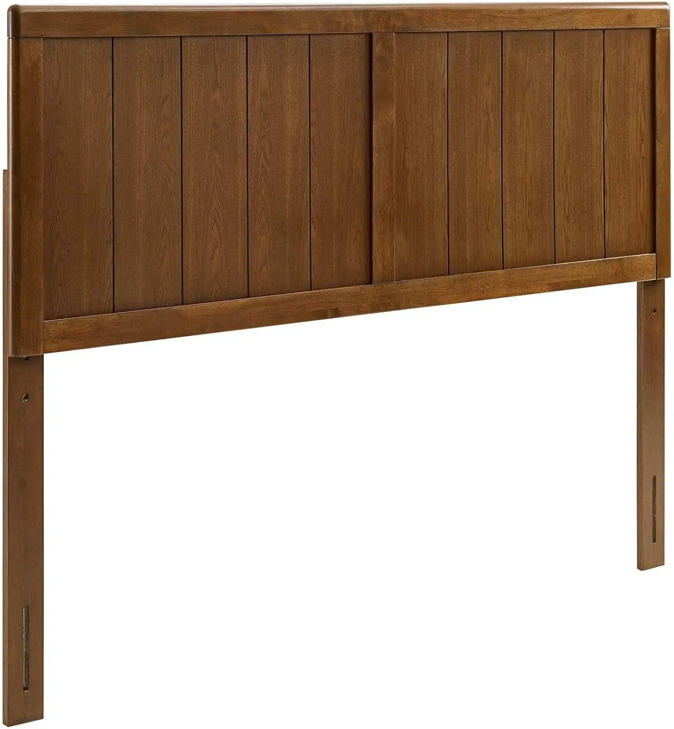 Mid-Century Walnut King Headboard With Contemporary Design from PriceLows™