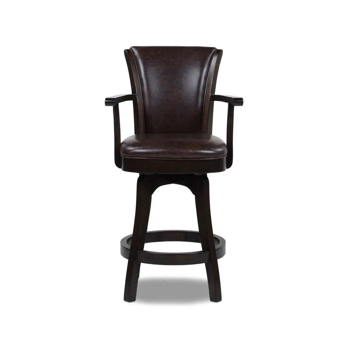 Williams Swivel Bar Stool | Counter Height | High Backrest | Sturdy Armrests