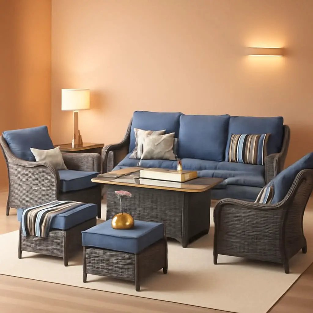Patio Furniture Set With 53 Inch Gas Fire Pit Table from PriceLows™
