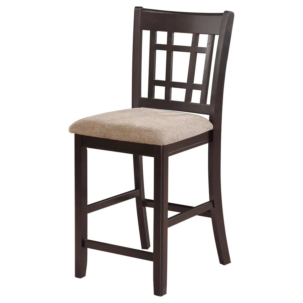 Lavon Wood Counter Height Dining Chair Tan and Espresso (Set of 2) Counter Height | 18.5 x 20.25 x 41.25 in | Wood | Dining Room