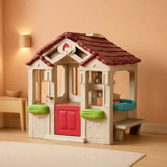 Indoor Outdoor Playhouse With Interactive Sounds Doorbell from PriceLows™