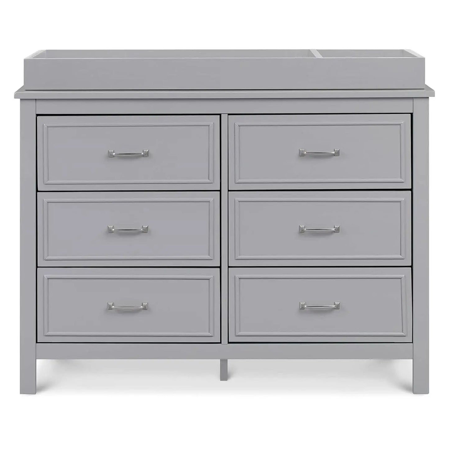 Charlie 6 Drawer Double Dresser Grey For Nursery And Kids Bedroom Storage from PriceLows™