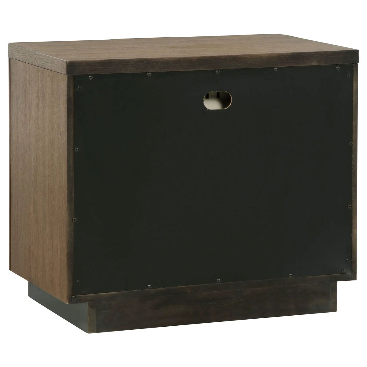 Terrace 2-drawer Nightstand Bedside Table Ash | 28.25 x 17 x 24 in | Wood | Brown