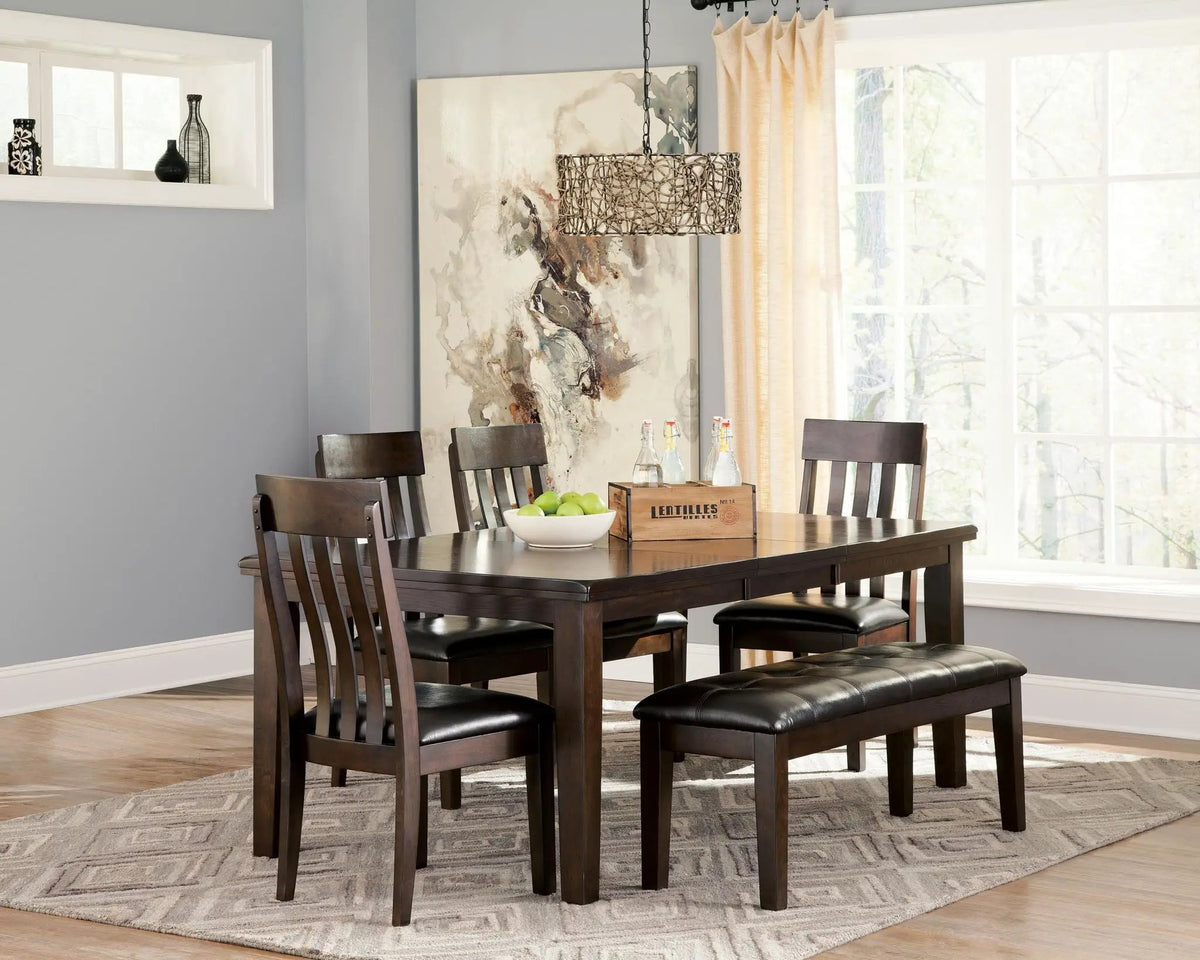 Haddigan Extension Dining Table | Counter Height | 78 Inch Width | Vintage-Inspired Finish