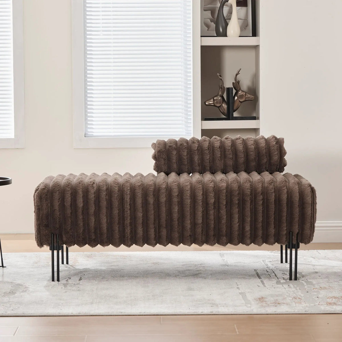 Mini Loveseat | Adjustable Backrest | Soft Upholstery | Sleek Elegant Design