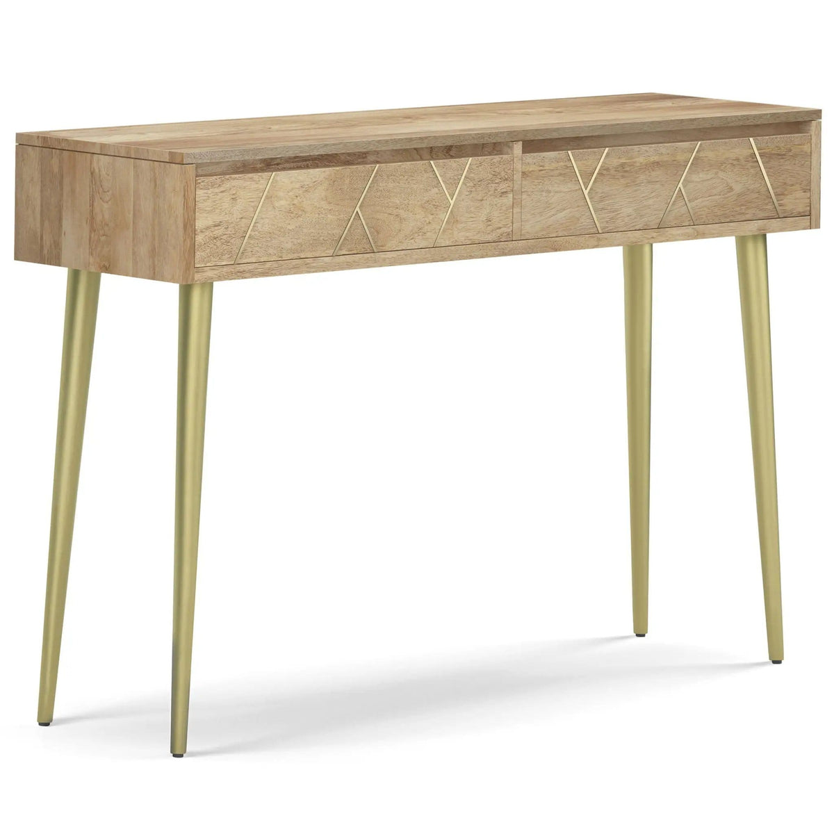Jager Console Table | 48 x 15 x 32 in | Metal & Wood | Natural