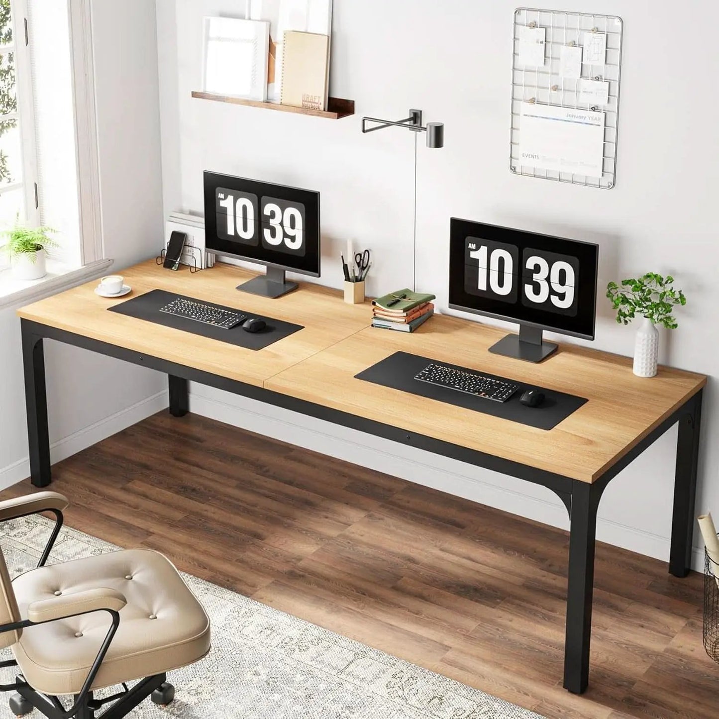 78.7 Inch Extra Long Dual Workstation Desk For Two from PriceLows™