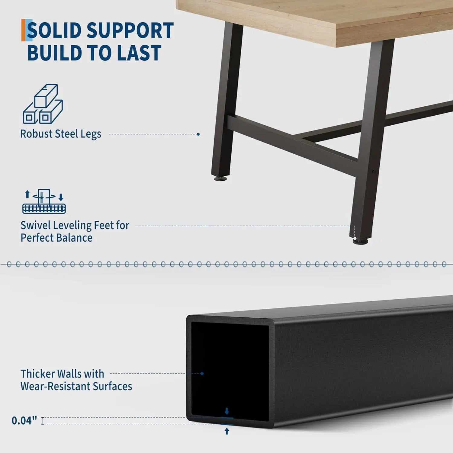Industrial Dining Table 70.87 Inch Rustic Brown Wood from PriceLows™