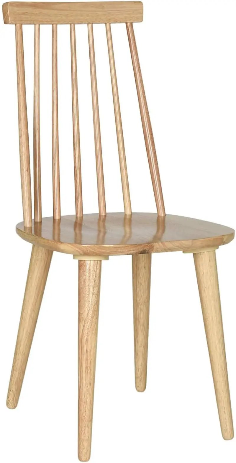 Burris Farmhouse Spindle Side Chair Natural White Set Of 2 from PriceLows™