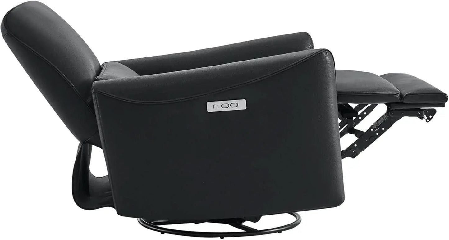Power Recliner Chair USB Charging Lumbar Support Black from PriceLows™