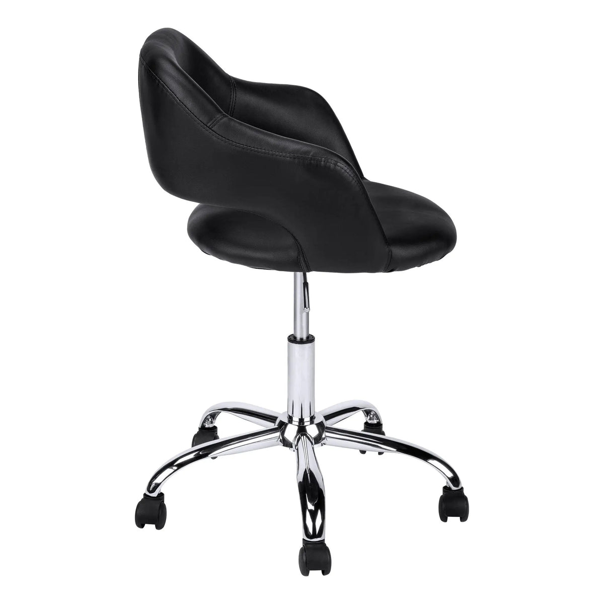 Low-Back Ergonomic Office Chair | Extra-Wide Backrest | Deep Seat | Hydraulic Height Adjustment
