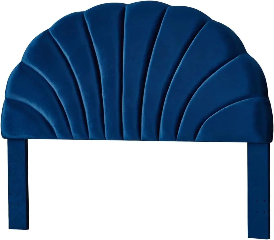 Elegant Crown Design Upholstered Velvet King Headboard from PriceLows™