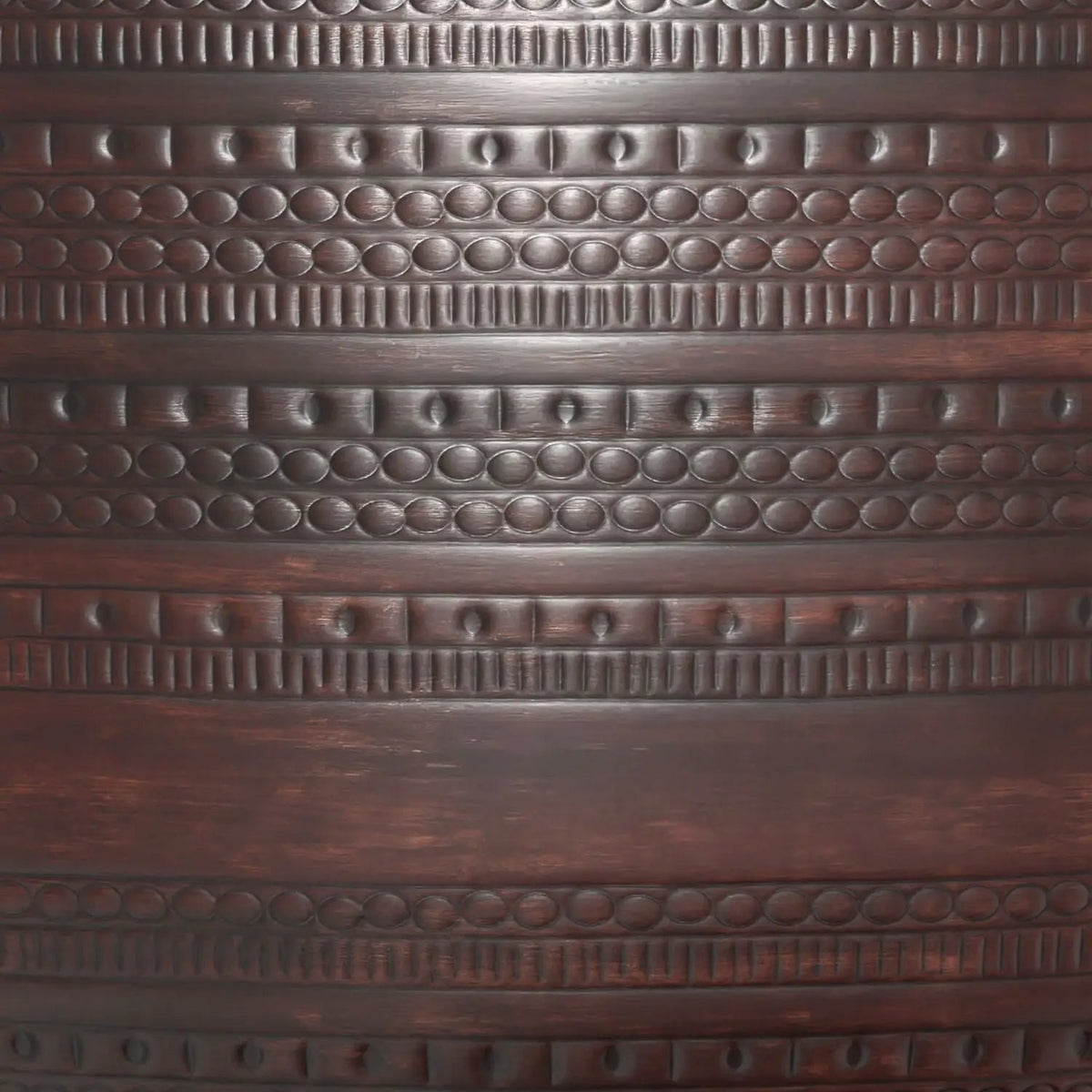 Johnsen Metal Coffee Table | Handcrafted | Large Round Shape | Distinctive Textured Detail