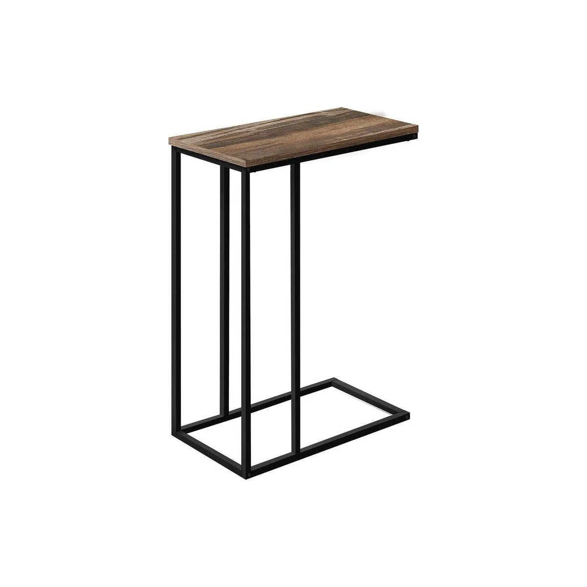 C-Shaped End Table | Space-Saving Design | Sleek Surface | Contemporary Style