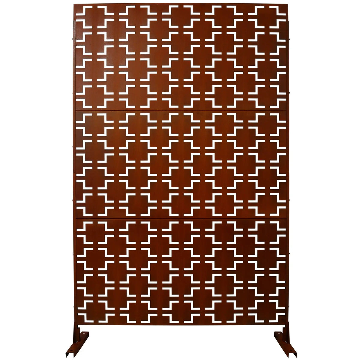 Metal Privacy Screen | Freestanding Divider | Rust Resistant