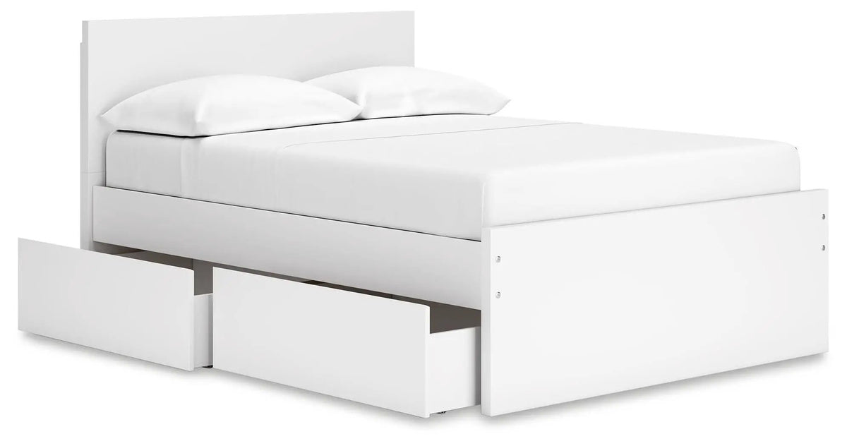 Onita Panel Platform Bed | Minimal Design | Ultra-Clean Lines | Easy-Elegant Solid Finish