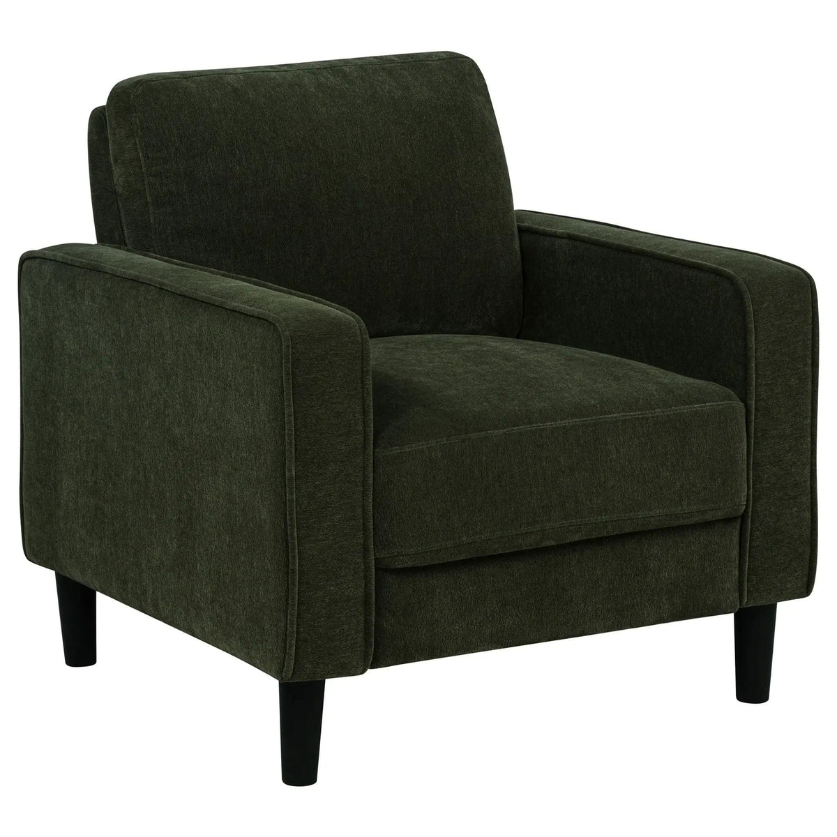 Ruth Fabric Upholstered Track Arm Accent Chair Matcha | 32.25 x 31.5 x 33.5 in | Fabric | Green