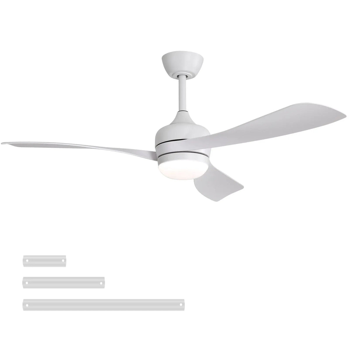 3-Blade Ceiling Fan | 52 Inch Span | Reversible DC Motor | Remote And 3 Downrods