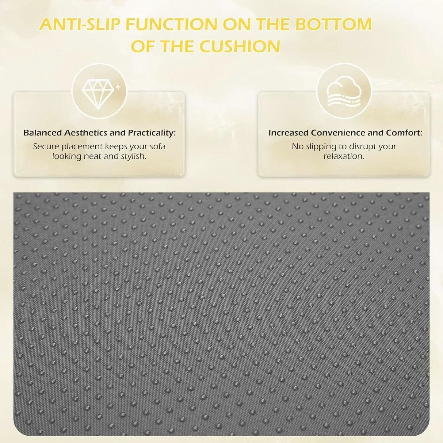 Outdoor Cushions 14 Piece Set Gray Water Repellent For 6 Seat Patio Sofa from PriceLows™