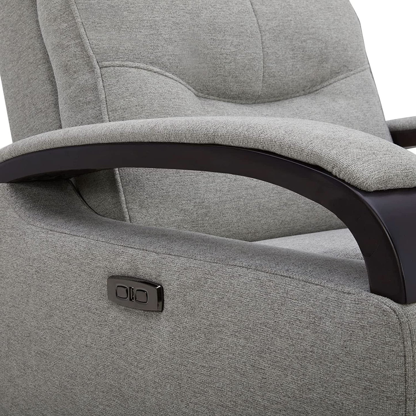 Fabric Power Swivel Glider Rocker Recliner Chair Light Grey from PriceLows™