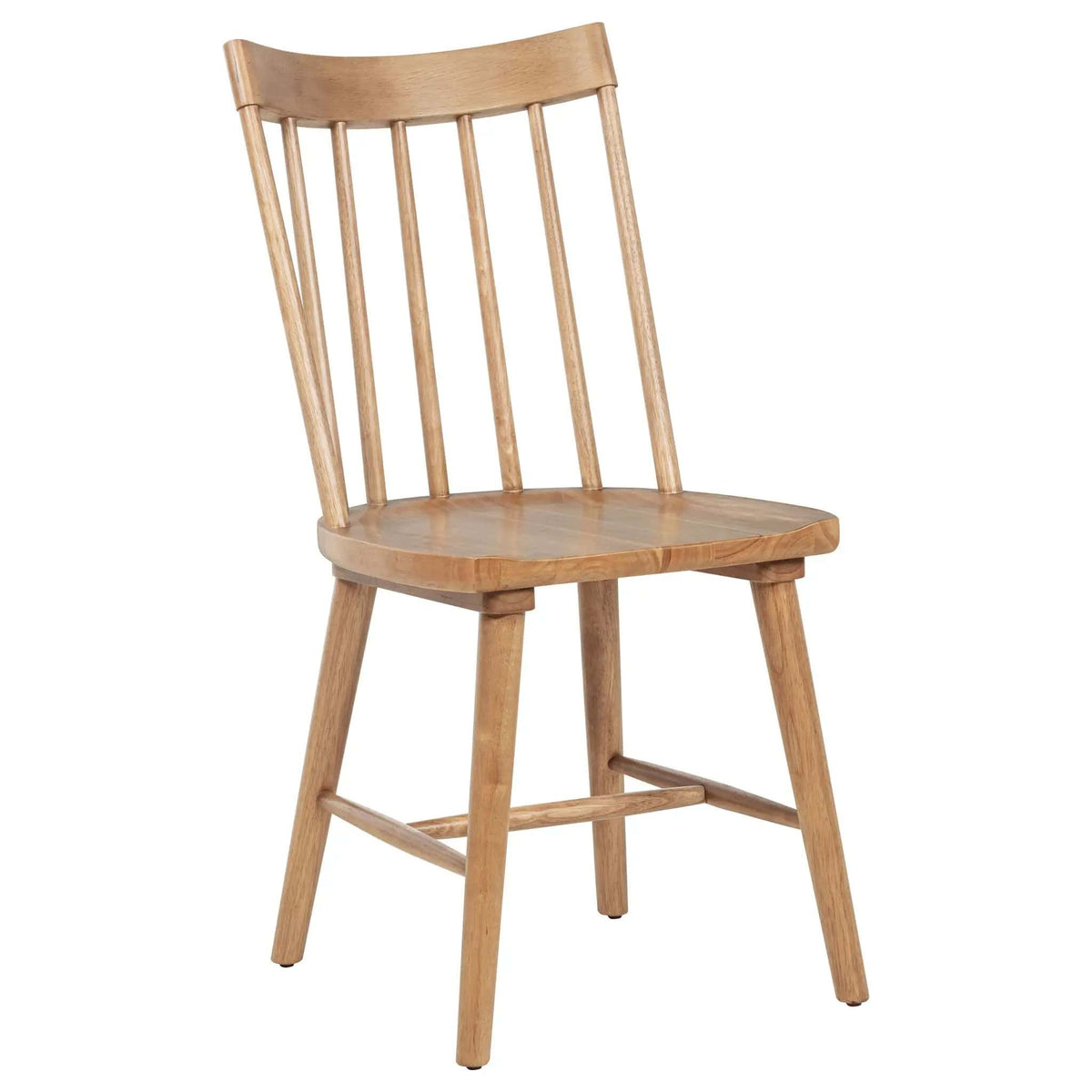 Middleton Solid Wood Dining Side Chair Brown (Set of 2) | 18 x 23.25 x 36.75 in | Solid Wood & Rubberwood | Dining Room