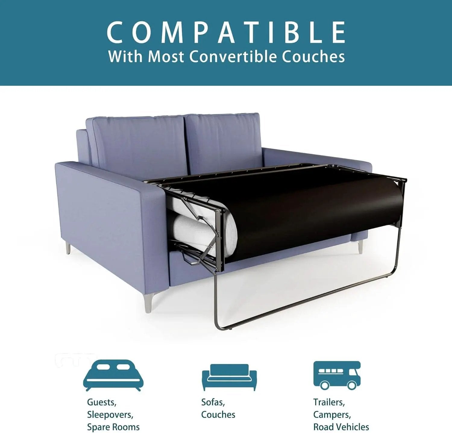 4.7 Inch Memory Foam Sofa Mattress CertipurCertified from PriceLows™