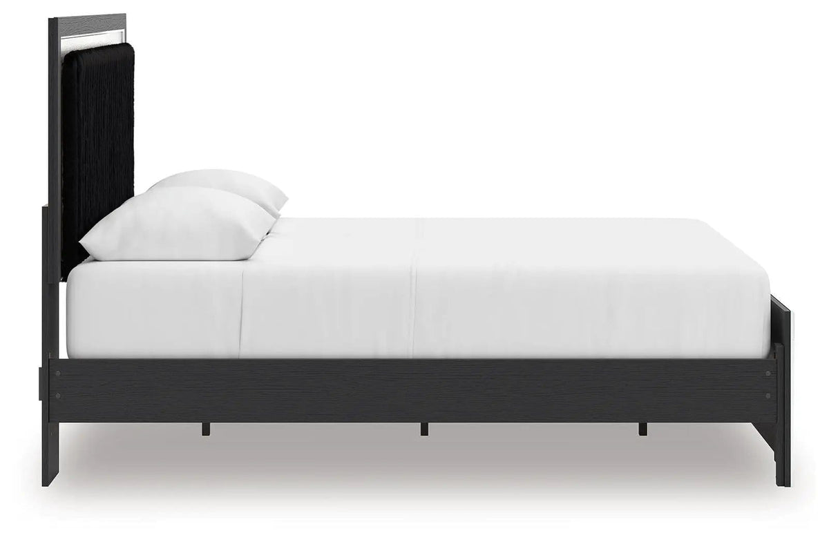 Zuraleus Upholstered Panel Platform Bed With Roll Slats | 4 Pieces | Bedroom Furniture | Bedroom