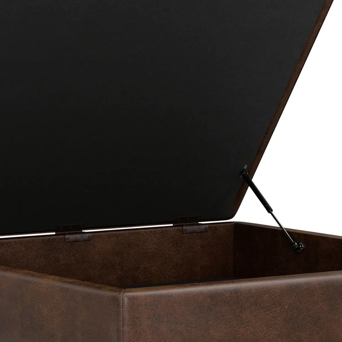 Owen Square Coffee Table Storage Ottoman | Hydraulic Lift-Up Lid | Multifunctional | 35.8 Inch Width