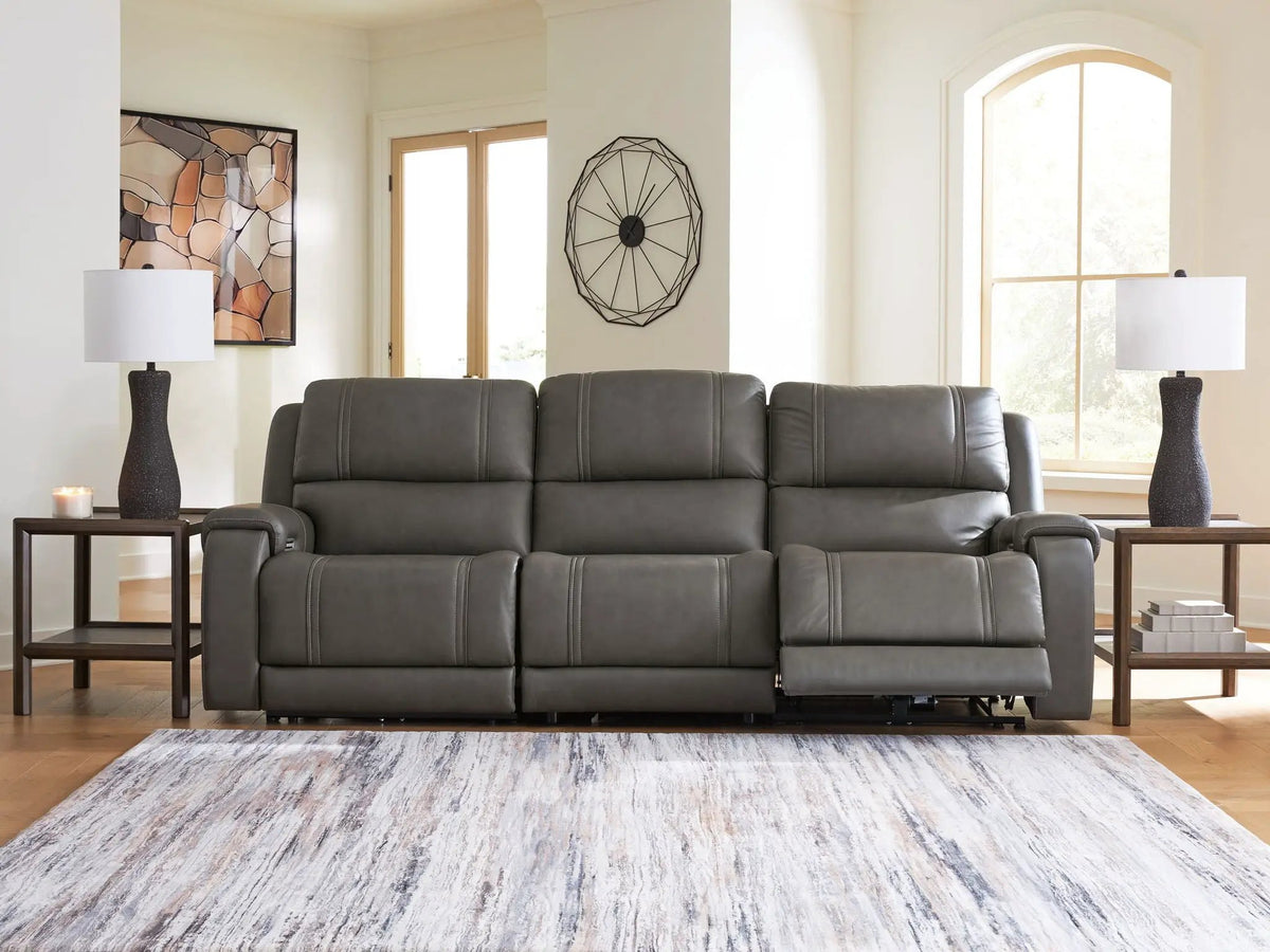 Power Reclining Sectional | USB Charging | Adjustable Headrests | Mocha