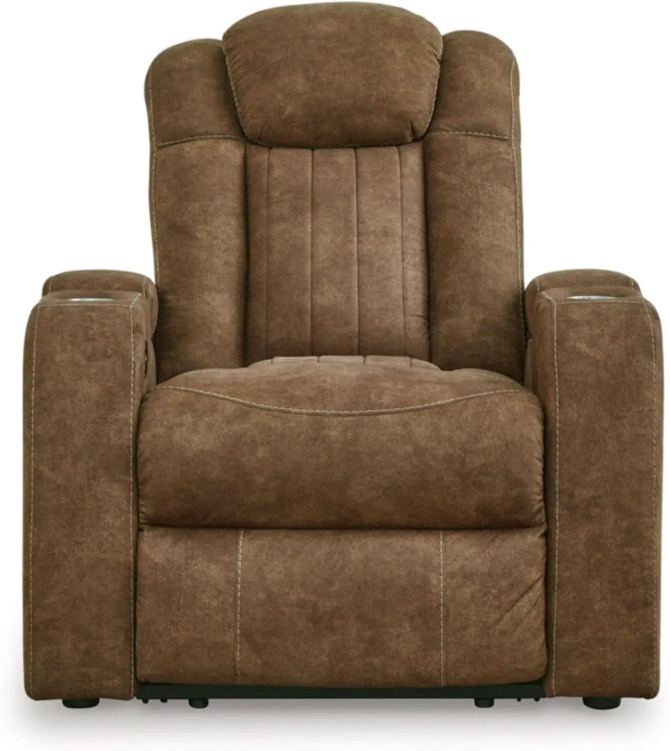 Wolfridge Dark Brown Power Recliner With USB Ports from PriceLows™