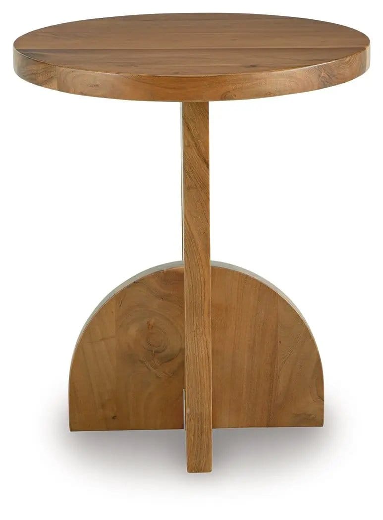 Hollbourne Accent Table | 19.75 x 19.75 x 23.38 in | Acacia Wood | Brown