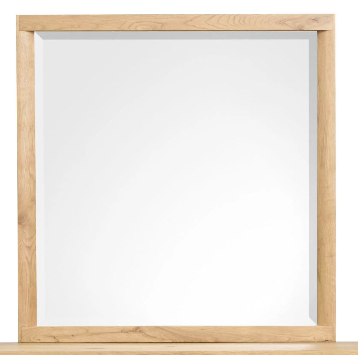 Laramie Landscape Mirror | 2 x 40 x 39 in | Oak Veneer | Honey Wheat