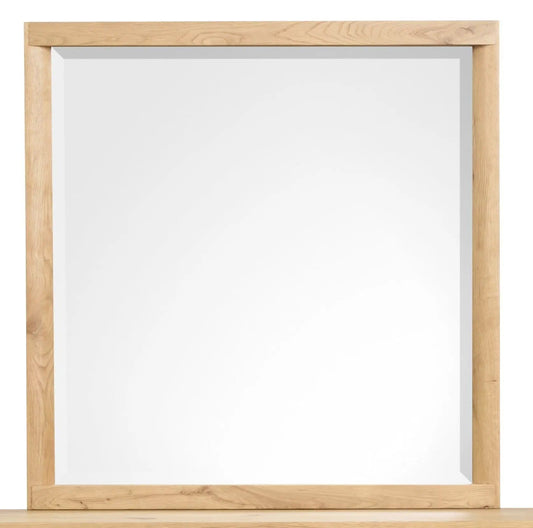 Laramie Landscape Mirror | 2 x 40 x 39 in | Oak Veneer | Honey Wheat
