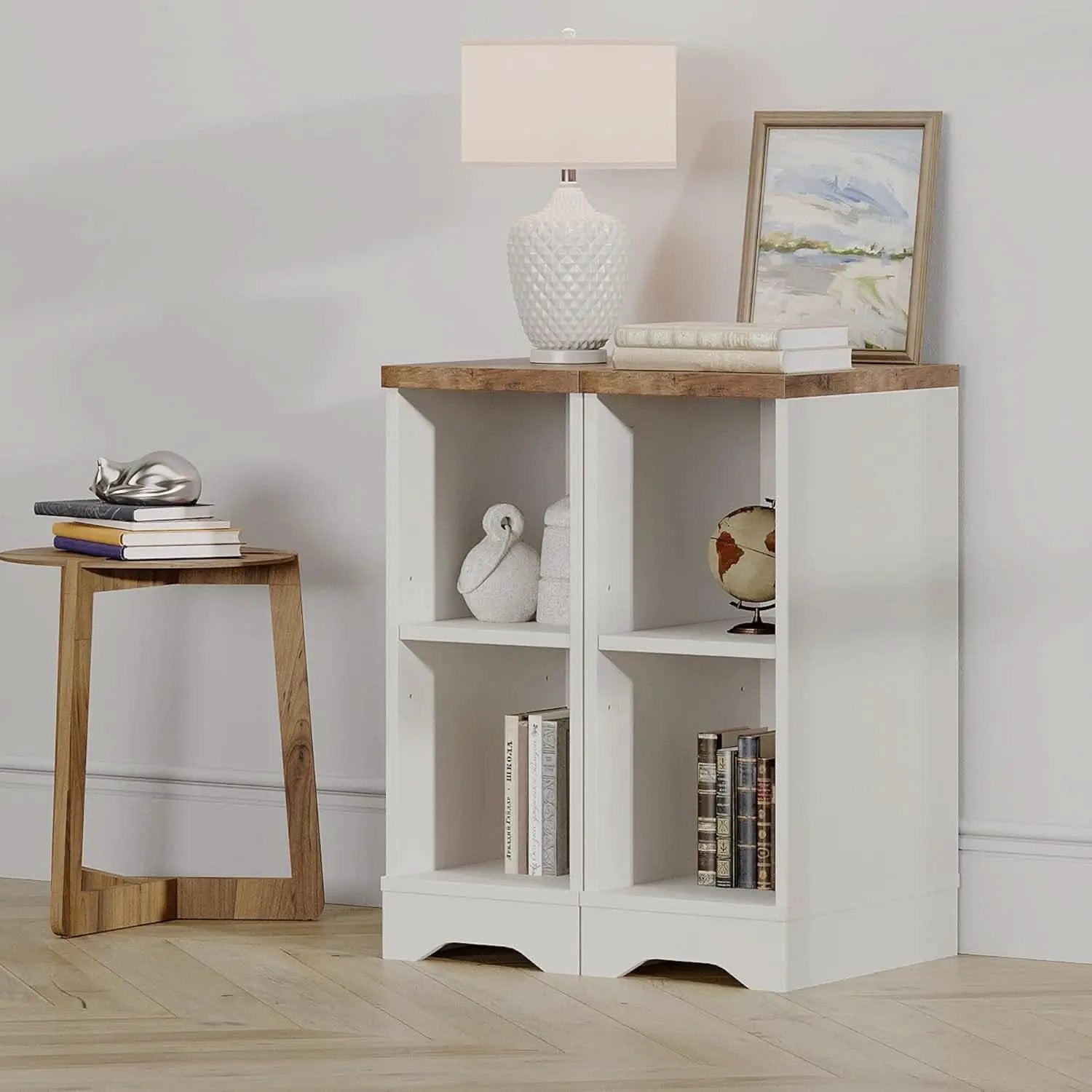 Modern Farmhouse 3 In 1 TV Stand For Up To 95 Inch TVs Wood from PriceLows™
