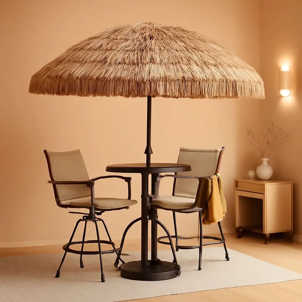 7.5ft Tiki Umbrella Thatched Cover For Beach Patio from PriceLows™
