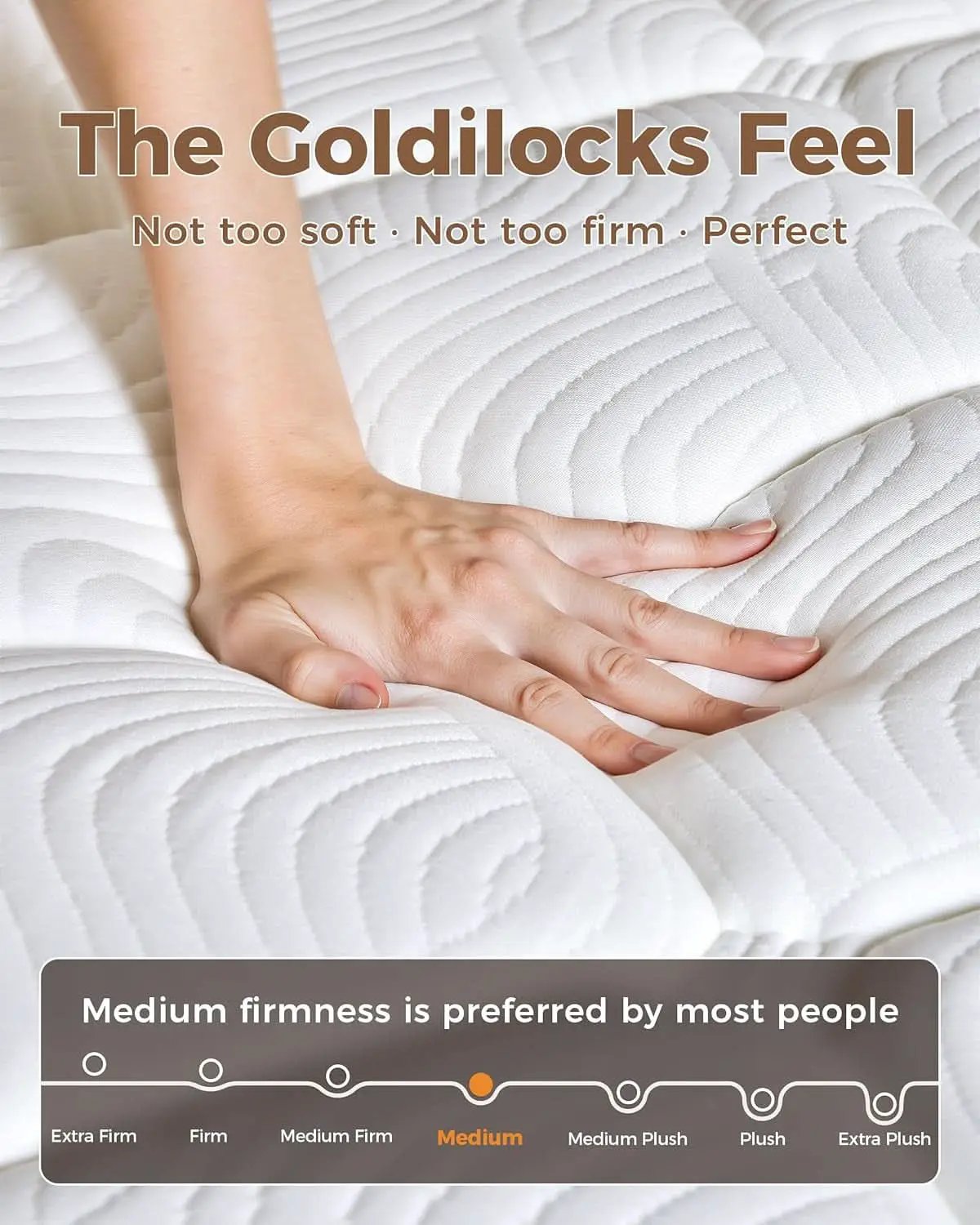 Twin Mattress 8Inch Pocket Springs Luxuriously Soft from PriceLows™