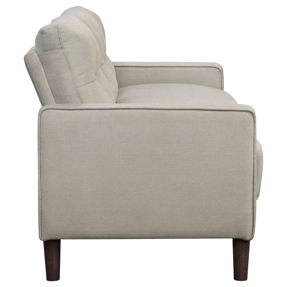 Bowen 2-piece Upholstered Track Arm Tufted Sofa Set | 2-Piece Set | Fabric | Beige